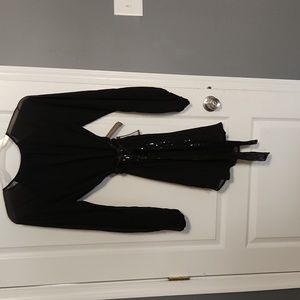 Eva Mendes NY&Co Sabrina Dress sequin belt sash